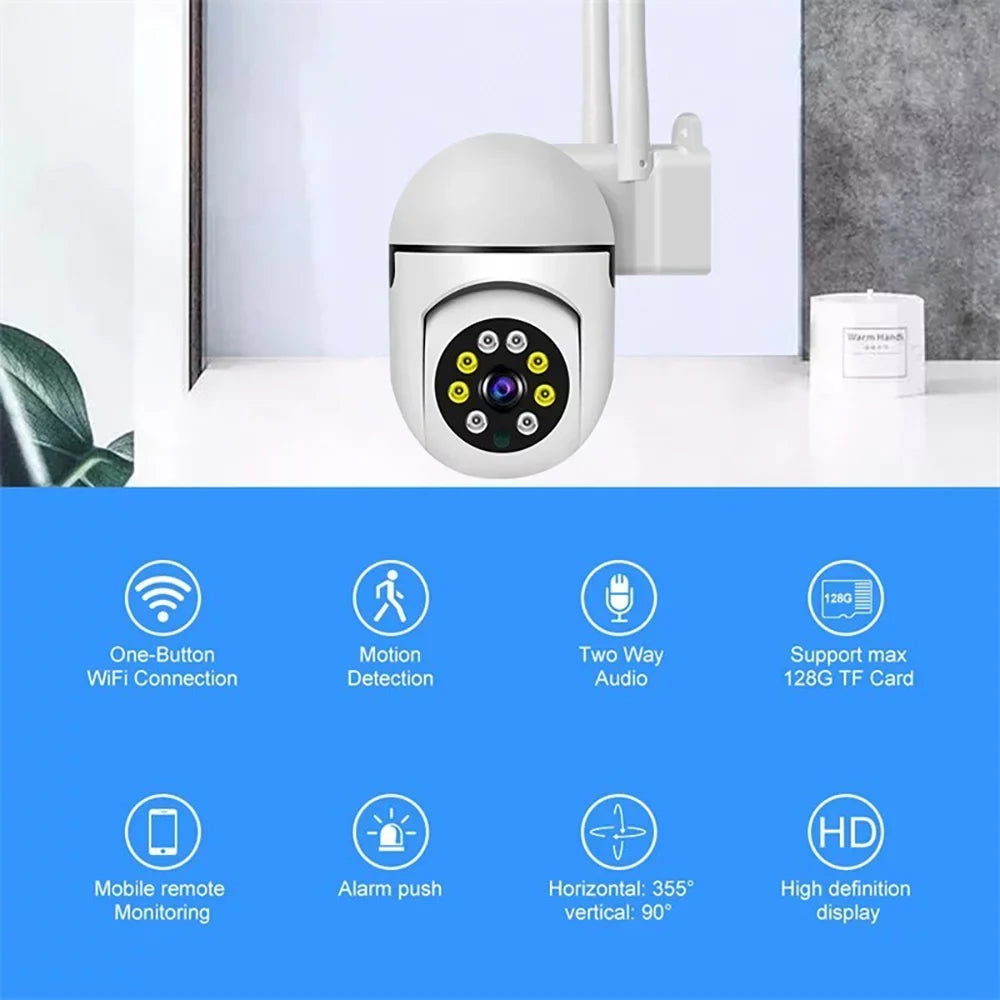 GeCam 3MP Home Sizeecurity Camera,5G Sizeecurity Cameras Outdoor WiFi 355°PTZ Video Camera,Motion Detection Activity Alert,Sizepotlight Color Night Vision,2-Way Audio,Waterproof