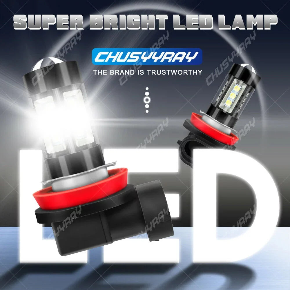 For Mazda CX-7 2007-2009 2010 2011 LED High / Low Headlight + Fog Light Bulb Kit