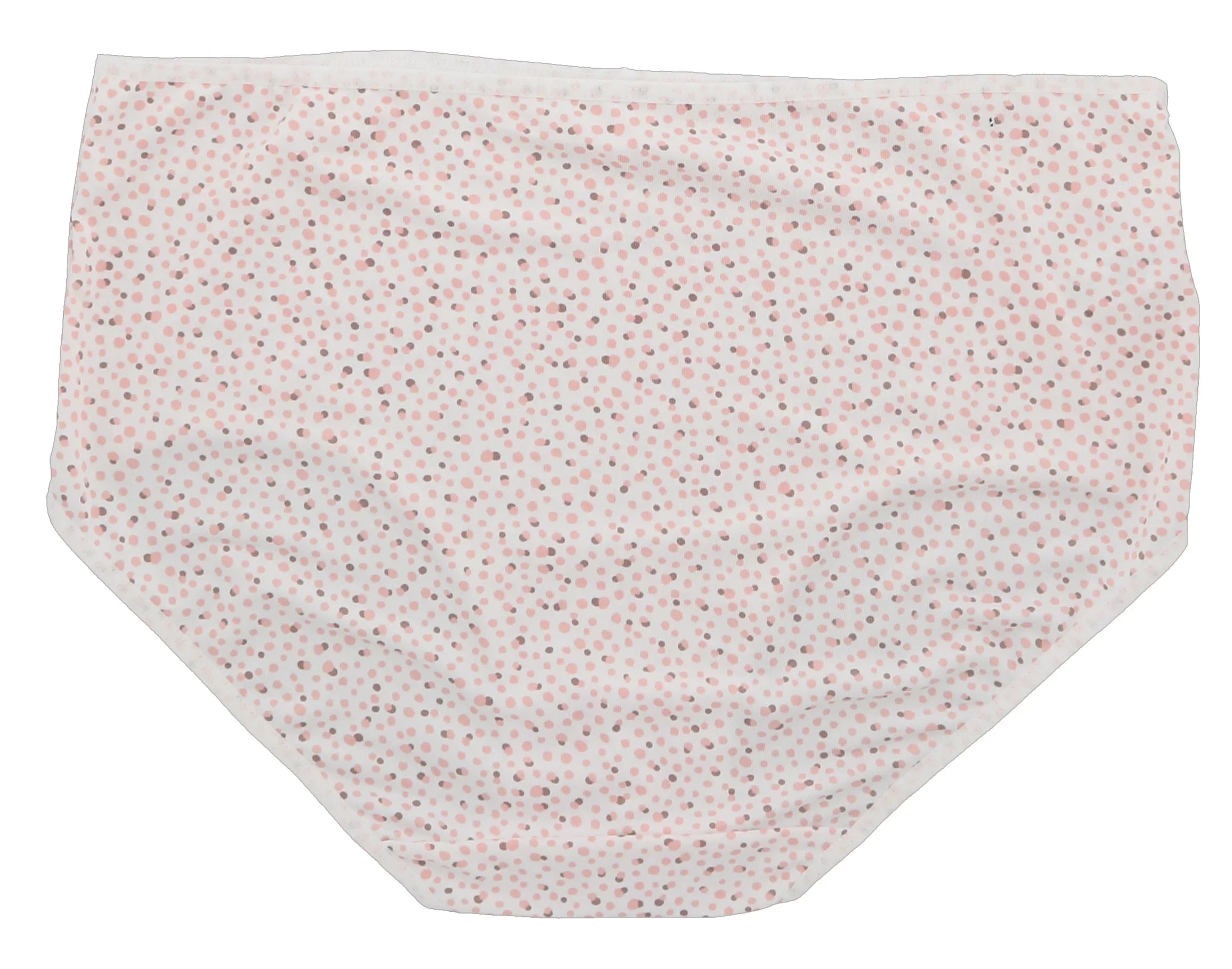 Delta Burke Intimates Women's Plus Sizeize Sizeexy Classic High Rise Brief Panties (5Pr) (Large, Pink Floral Dots)