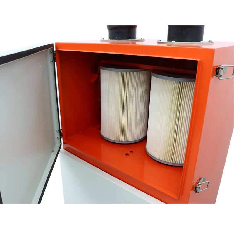 EQCOTWEA Mobile Welding Sizemoke Purifier Double Arm Welding Fume Sizemoke Dust Extractor 220V