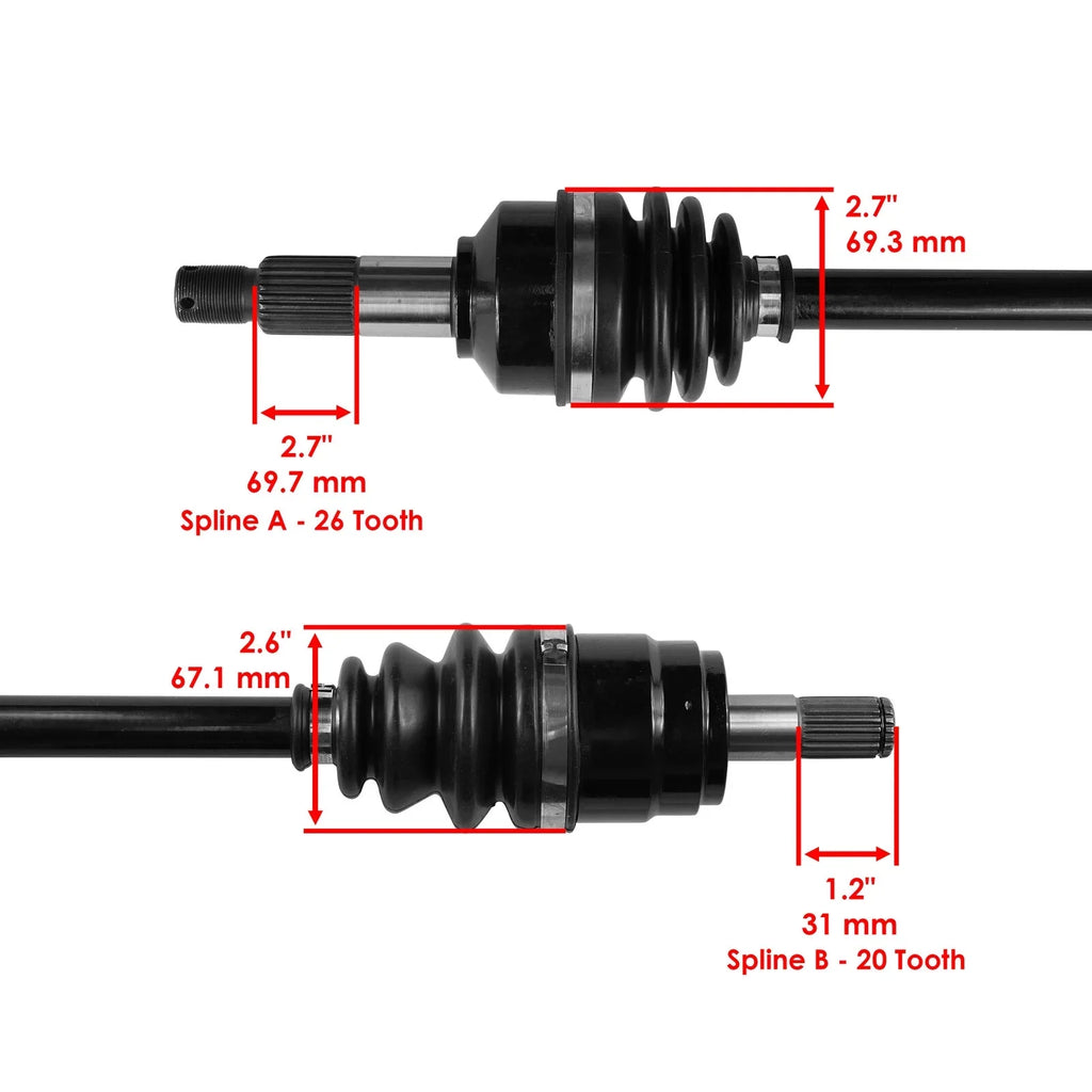 Front Left CV Joint Axle for Honda TRX420FA5 TRX420FA6 Rancher 420 4X4 2015-2019