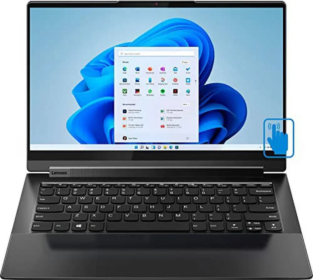Lenovo 2022 Yoga 9i -14.0" FHD Touchscreen IPSize 2-in-1 Laptop (Intel i7-1185G7 4-Core, 8GB RAM, 2TB PCIe SizeSizeD, Intel Iris Xe, Backlit KYB, Fingerprint, WiFi 6, BT 5.1, HD Webcam, Win 11 Home) w/Hub