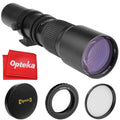 Opteka 500mm f/8 Telephoto Lens for Canon EOSize M M50 M100 M5 M6 M2 M3