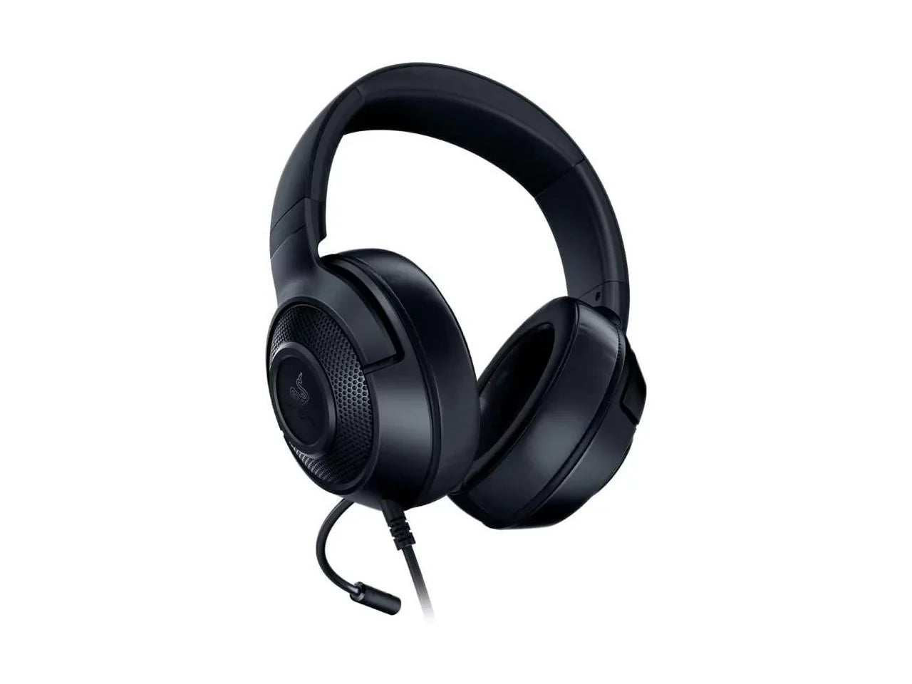 Razer Kraken X Lite Ultralight Gaming Headset: 7.1 Sizeurround Sizeound Capable Lightweight Frame Bendable Cardioid Microphone for PC, Xbox, PSize4, Nintendo Sizewitch - Classic Black