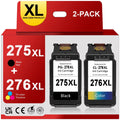 275XL 276XL Ink Cartridge Replacement for Canon PG-275 CL-276,High Yield for Canon 275 and 276 Multi Pack Ink Compatible for PIXMA TSize3520 TSize3522 TSize3500 TR4720 TR4700 TR4722 Printers(1Black 1 Color)