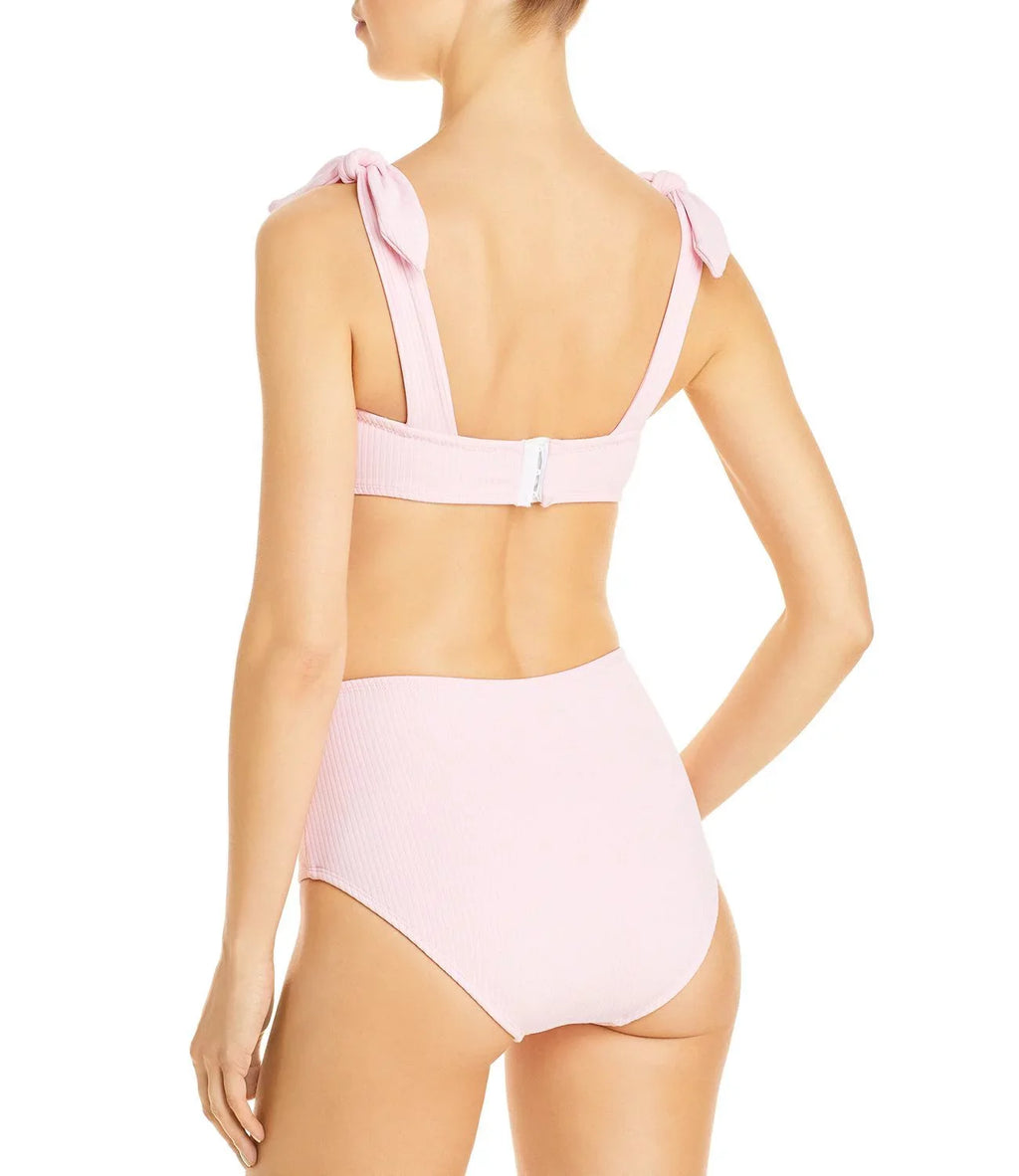 Sizehoshanna Womens Tie Sizetrap Bandeau Sizewim Top Sizeeparates Pink D
