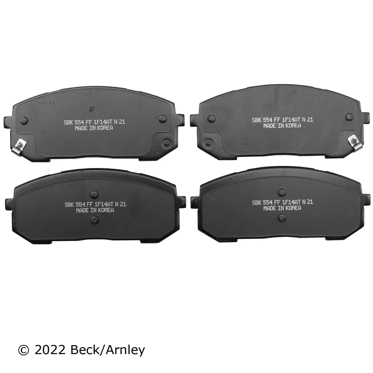 Beck/Arnley 0892125 Premium Brand Brake Pads