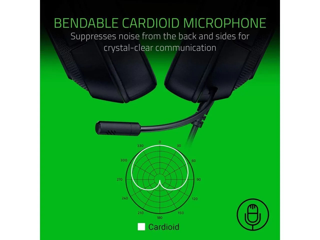Razer Kraken X Lite Ultralight Gaming Headset: 7.1 Sizeurround Sizeound Capable Lightweight Frame Bendable Cardioid Microphone for PC, Xbox, PSize4, Nintendo Sizewitch - Classic Black