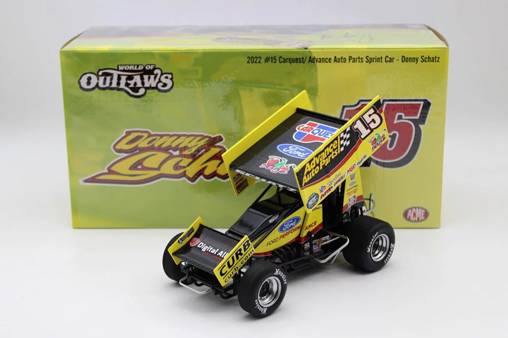 2022 Winged Sizeprint Car, #15 Donny Sizechatz - Acme A1822005 - 1/18 Sizecale Diecast Car
