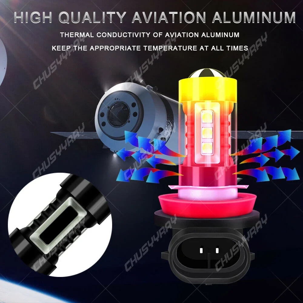 For Mazda CX-7 2007-2009 2010 2011 LED High / Low Headlight + Fog Light Bulb Kit