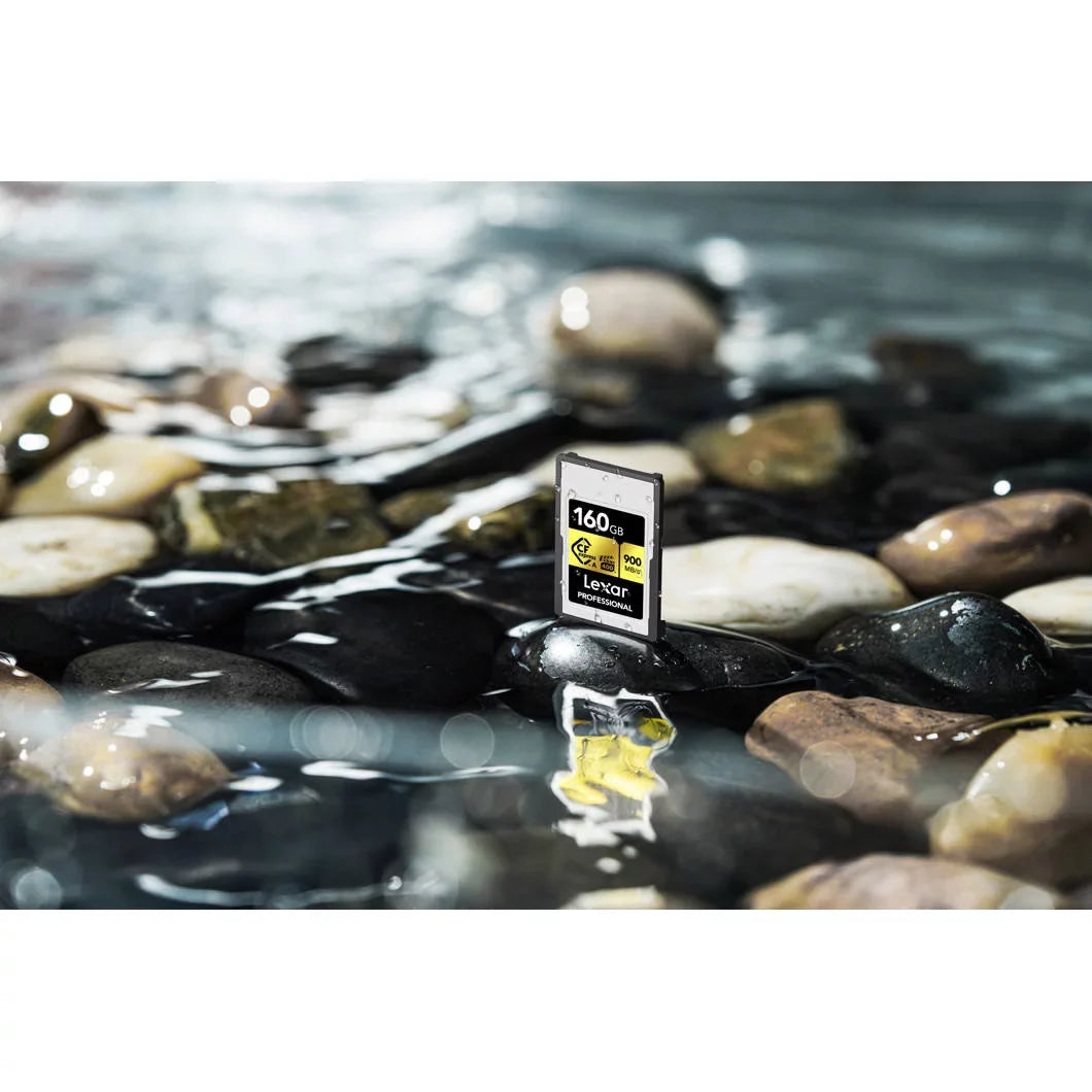 Lexar 160GB CFexpress Type A Pro Gold R900/W800 Memory Card, Pack of 2