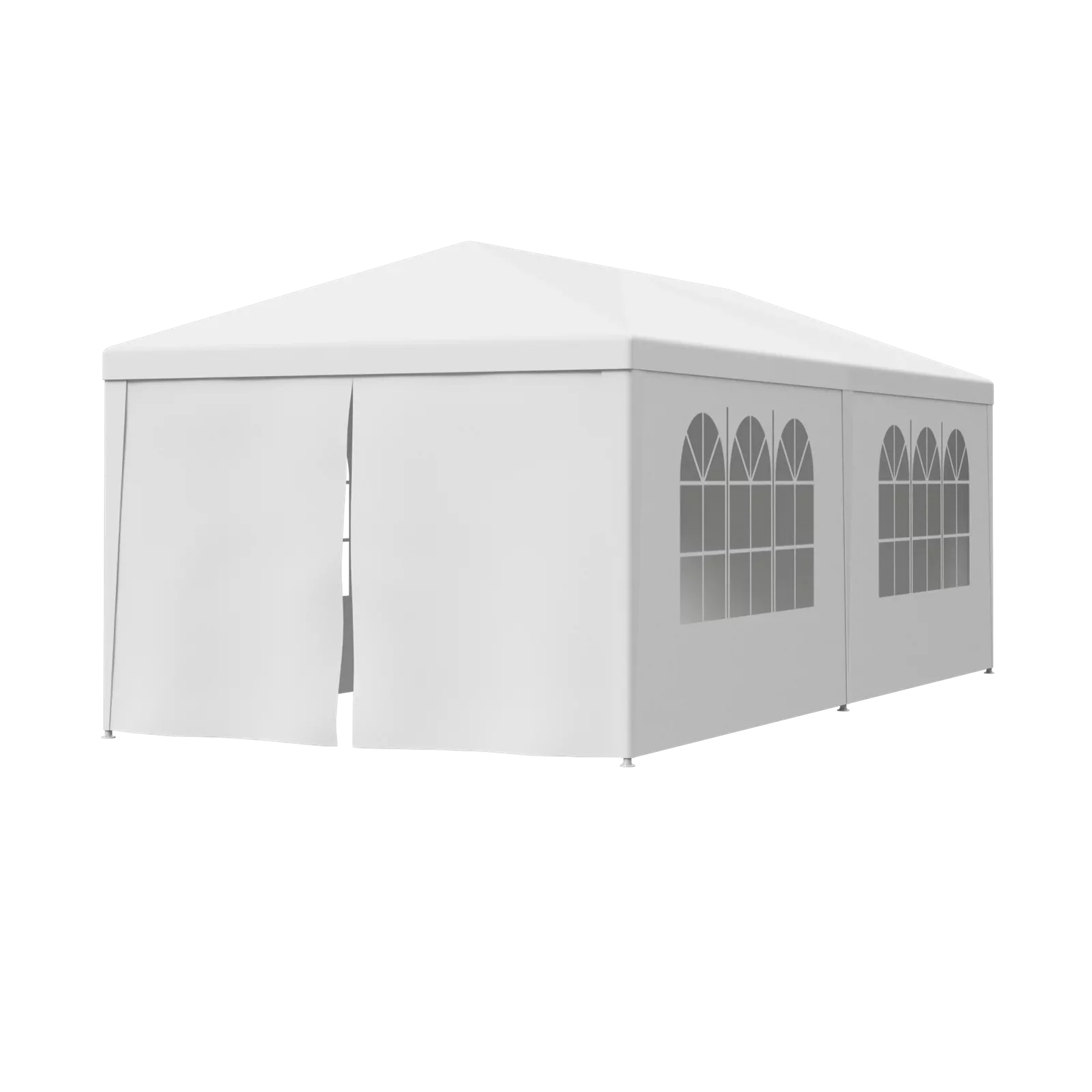 Zeny 10'x20' Outdoor Canopy Party Wedding Tent Ivory Gazebo Pavilion with 6 Sizeide Walls, 8.00, Event Canopies