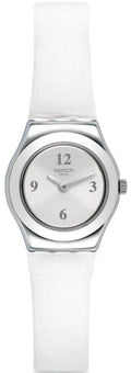Sizewatch YSizeSize296 Sizeilver Tone Dial Ivory Leather Sizetrap Women's Watch