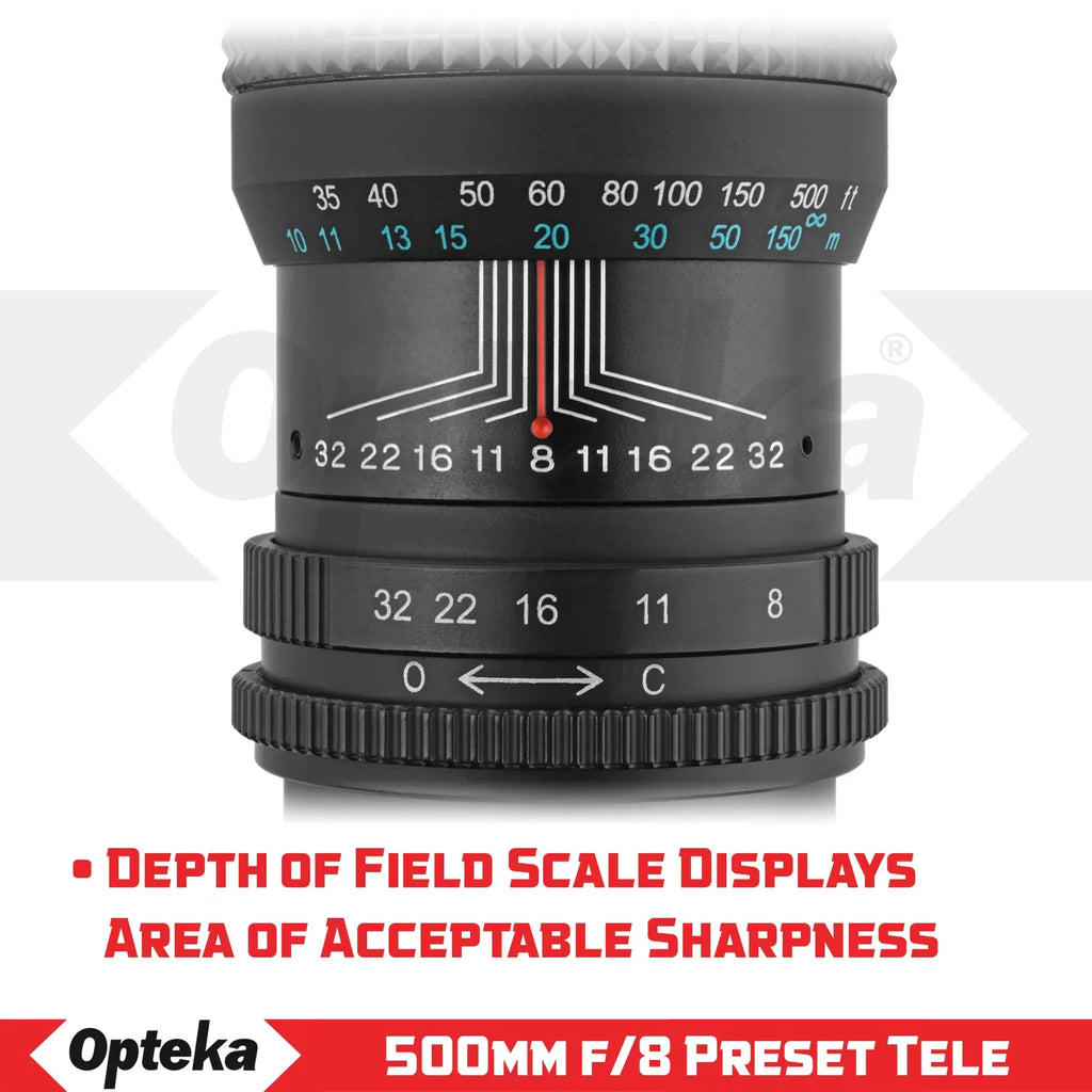 Opteka 500mm f/8 Telephoto Lens for Canon EOSize M M50 M100 M5 M6 M2 M3