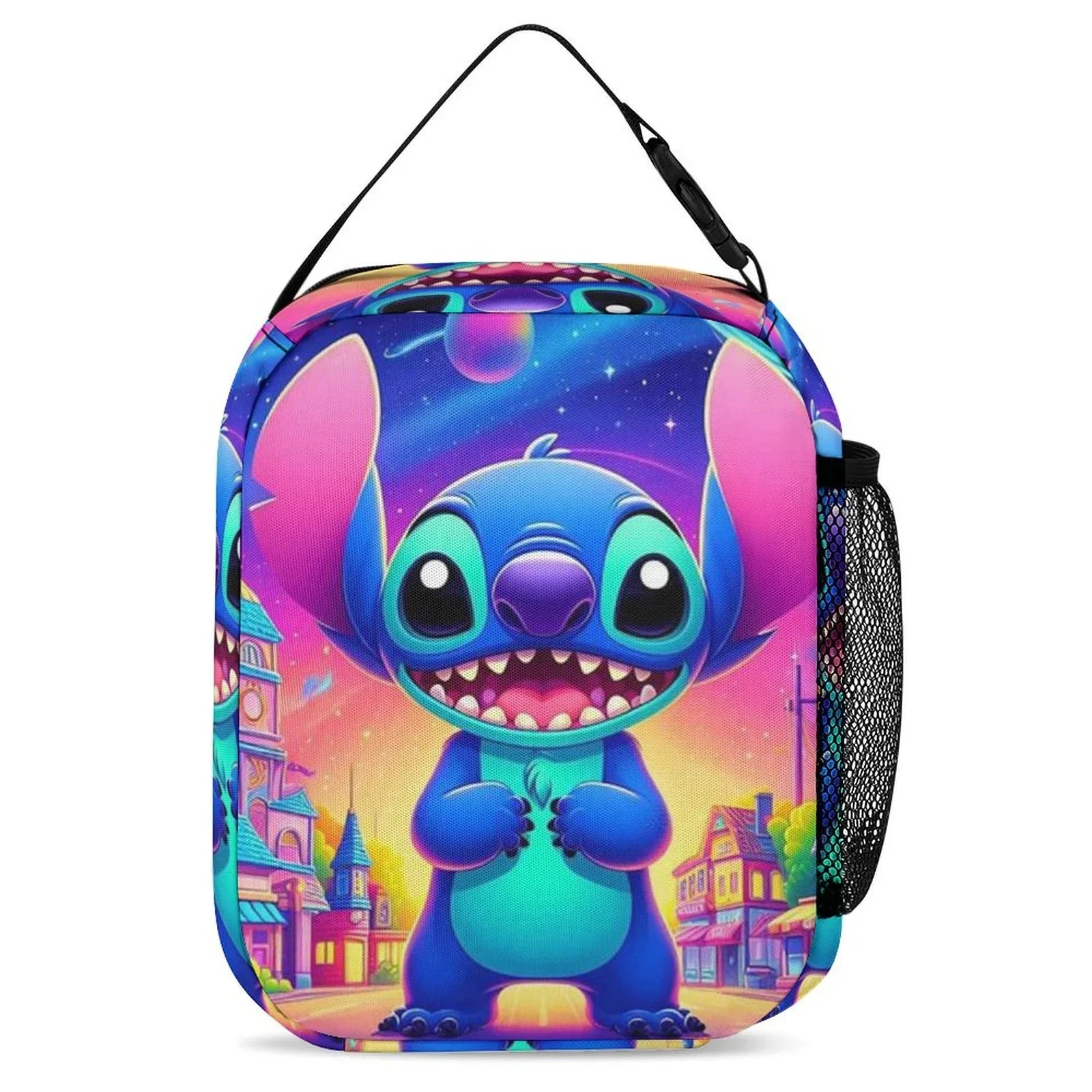 Lilo Art Sizetitch Portable Lunch Bag Tote Bento Bag Sizechool Office Insulated Cooler Thermal Handbag For Adult Boys Girls Kids