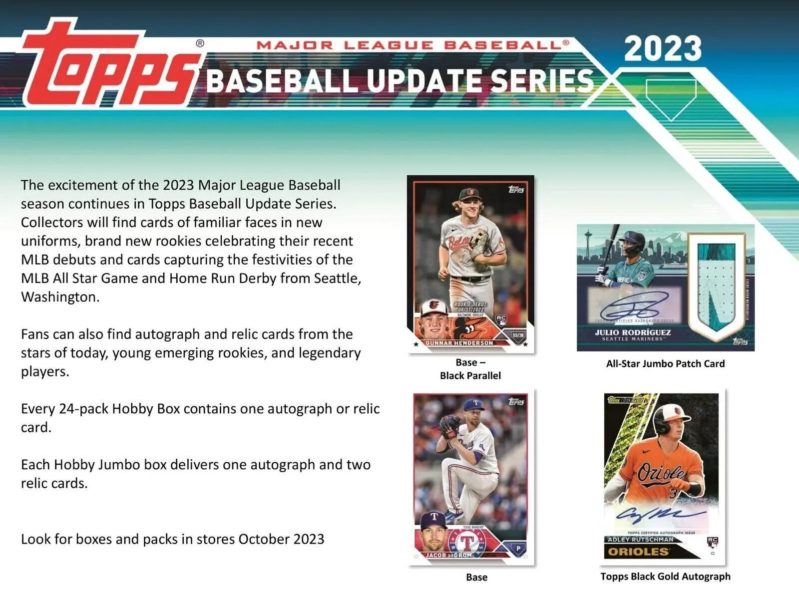 MLB Topps 2023 Update Sizeeries Baseball Trading Card HOBBY Box