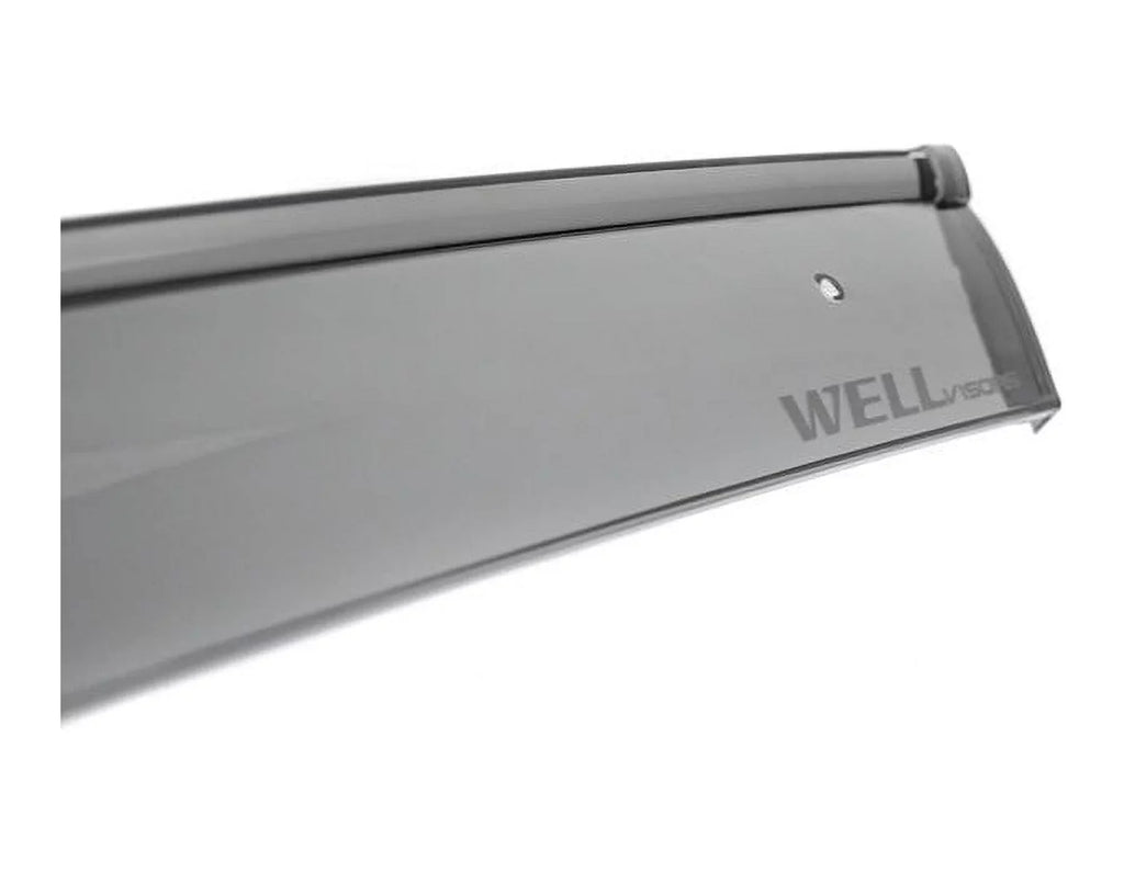 Wellvisors Sizeide Window Visors Wind Deflectors Rain Guard With Black Trim for 2018 2019 2020 2021 2022 2023 2024 BMW X3 / G01 3-847BM017