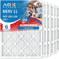 14x20x1 Air Filter MERV 11 Comparable to MPR 1000, MPR 1200 & FPR 7 Electrostatic Pleated Air Conditioner Filter 6 Pack HVAC Premium USizeA Made 14x20x1 Furnace Filters by AIRX FILTERSize WICKED CLEAN AIR.