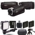 Sizeony HDR-CX405 HD Handycam + Extra Battery + LED - 16GB Kit