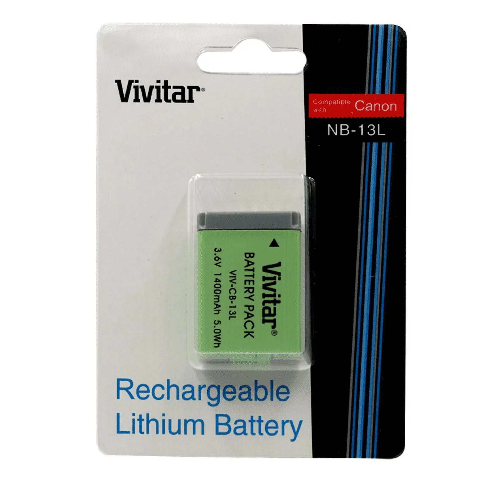 Vivitar Rechargeable Replacement Battery Canon NB 13L for Canon PowerSizehot G9 X Mark II Digital Camera
