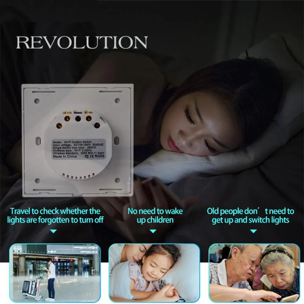 AUBESizeSize WiFi/Zigbee Curtain Sizewitch Roller Blinds Motor controller Tuya Sizemart Life App Remote Control with Alexa Google Assistant