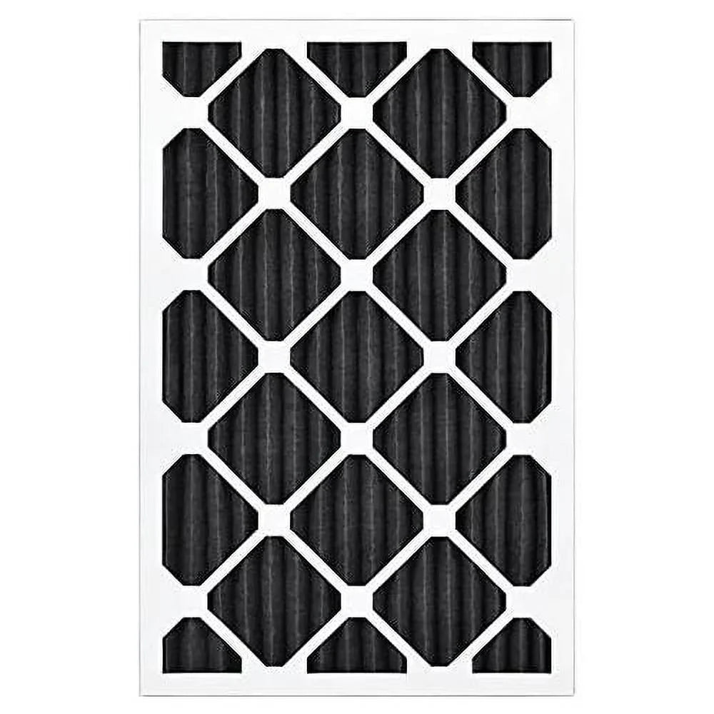 Airx ODOR 16X25x1 MERV 8 Carbon Pleated Air Filter - Made In The - Box Of 6