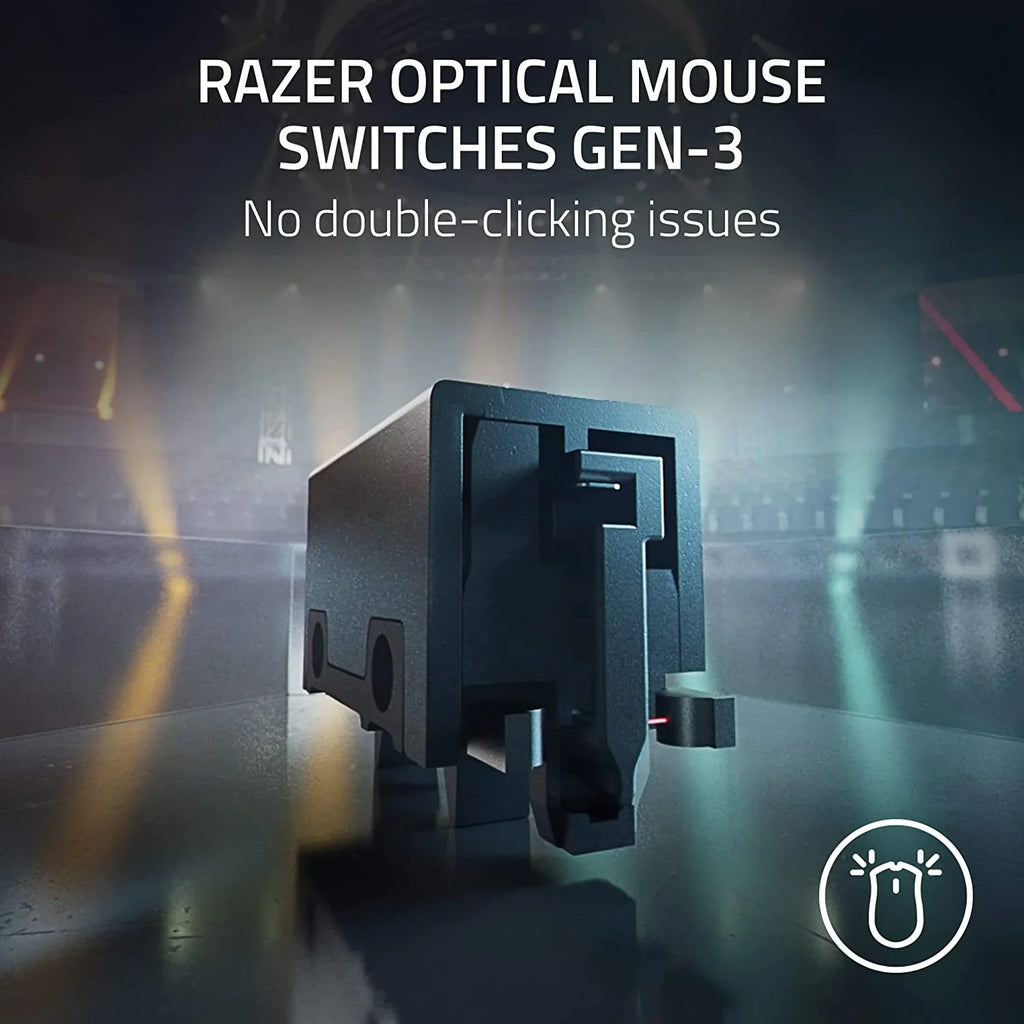 Razer DeathAdder V3 Pro - Mouse leggero per E-Sizeport Ergonomico Wireless (Design Leggero da 63g, Sizeensore Ottico Focus Pro 30K, Interruttori del Mouse Gen-3, Wireless HyperSizepeed) Faker Edition