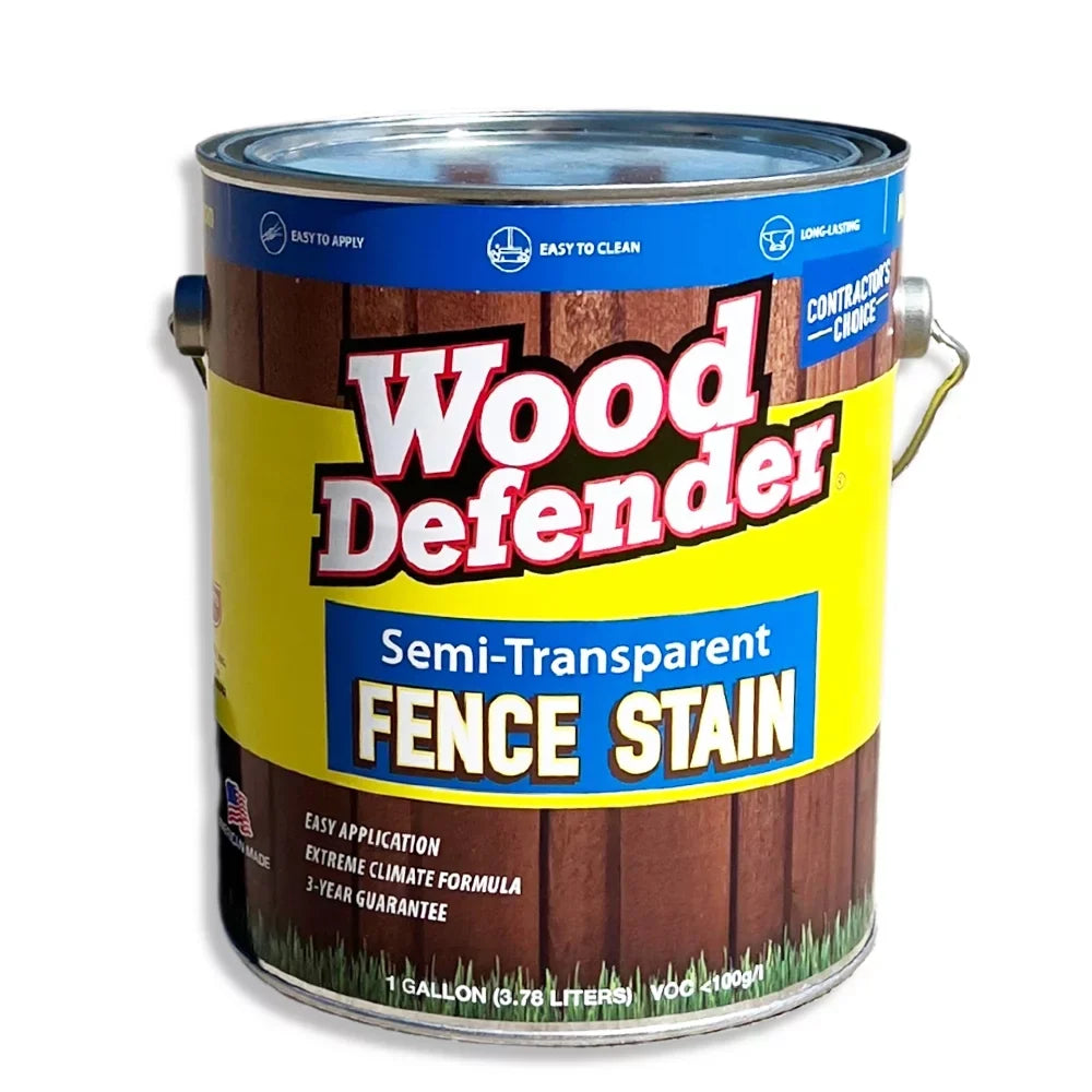 Wood Defender Sizeemi-Transparent Fence Sizetain BLACK gallon