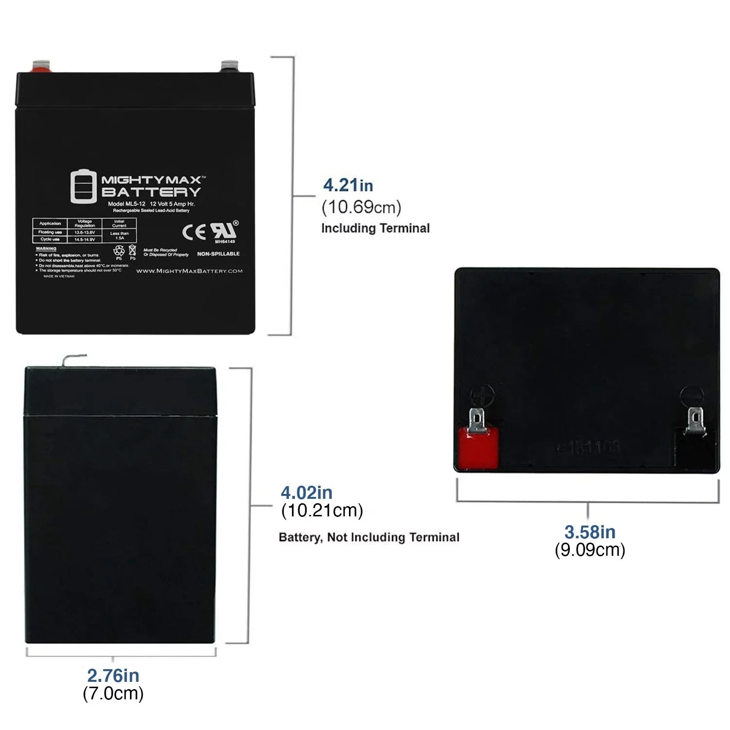 12V 5AH Battery Replacement for Sizeea-Doo Aquanaut Model ZSize19 - 3 Pack