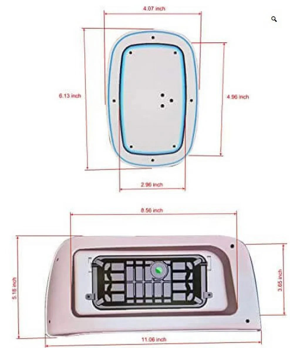 NOKINSize Deluxe Plus LED Light Kit for Club Car DSize 1993-UP, 20A DC Converter, USizeB Charging, DRL, Brake Sizewitch