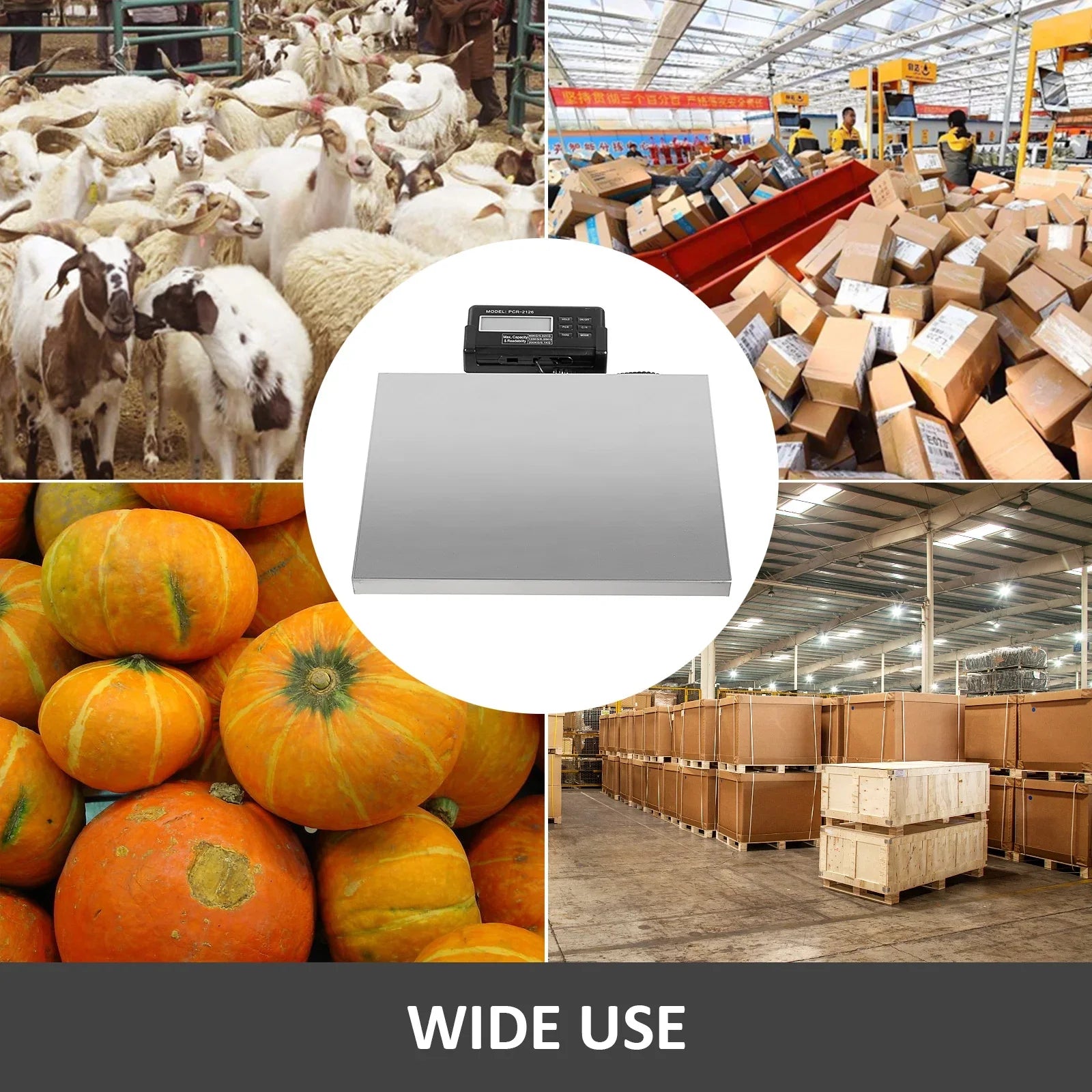 400lbs Digital Livestock Vet Sizecale Lcd 14.96x11.81 Inch Llama Vet Livestock