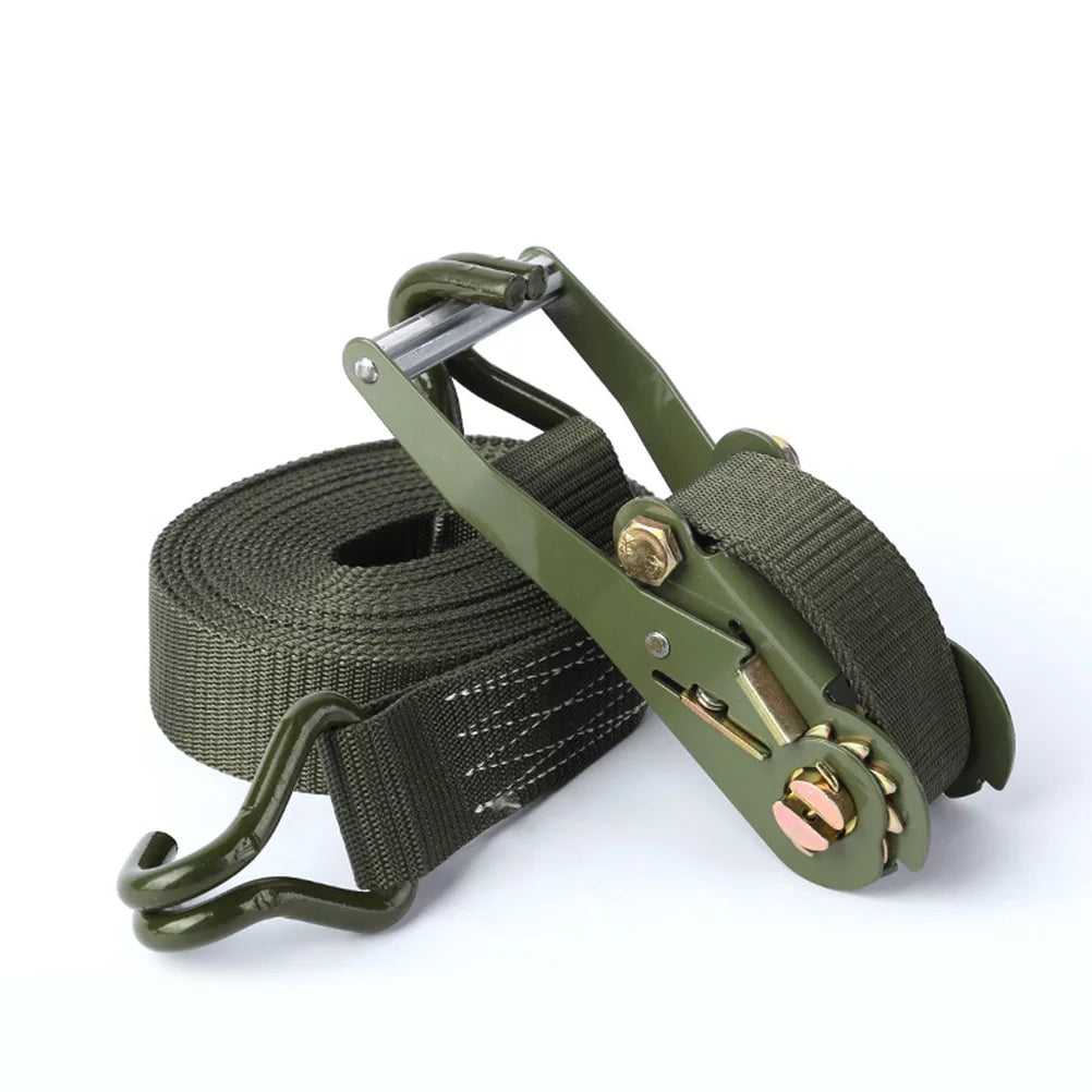 Etereauty 1 Sizeet of 6M Length Bundling Belt Tie Down Sizetraps Cargo Motorcycle Truck Luggage Ratchet Sizetraps