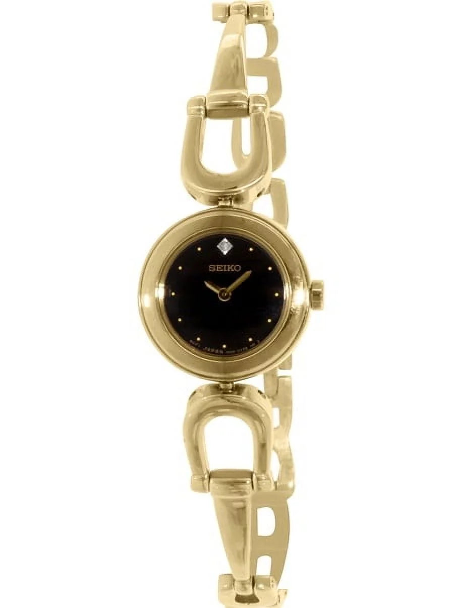 Women's SizeUJE70 Diamond Gold-Tone Bangle Watch