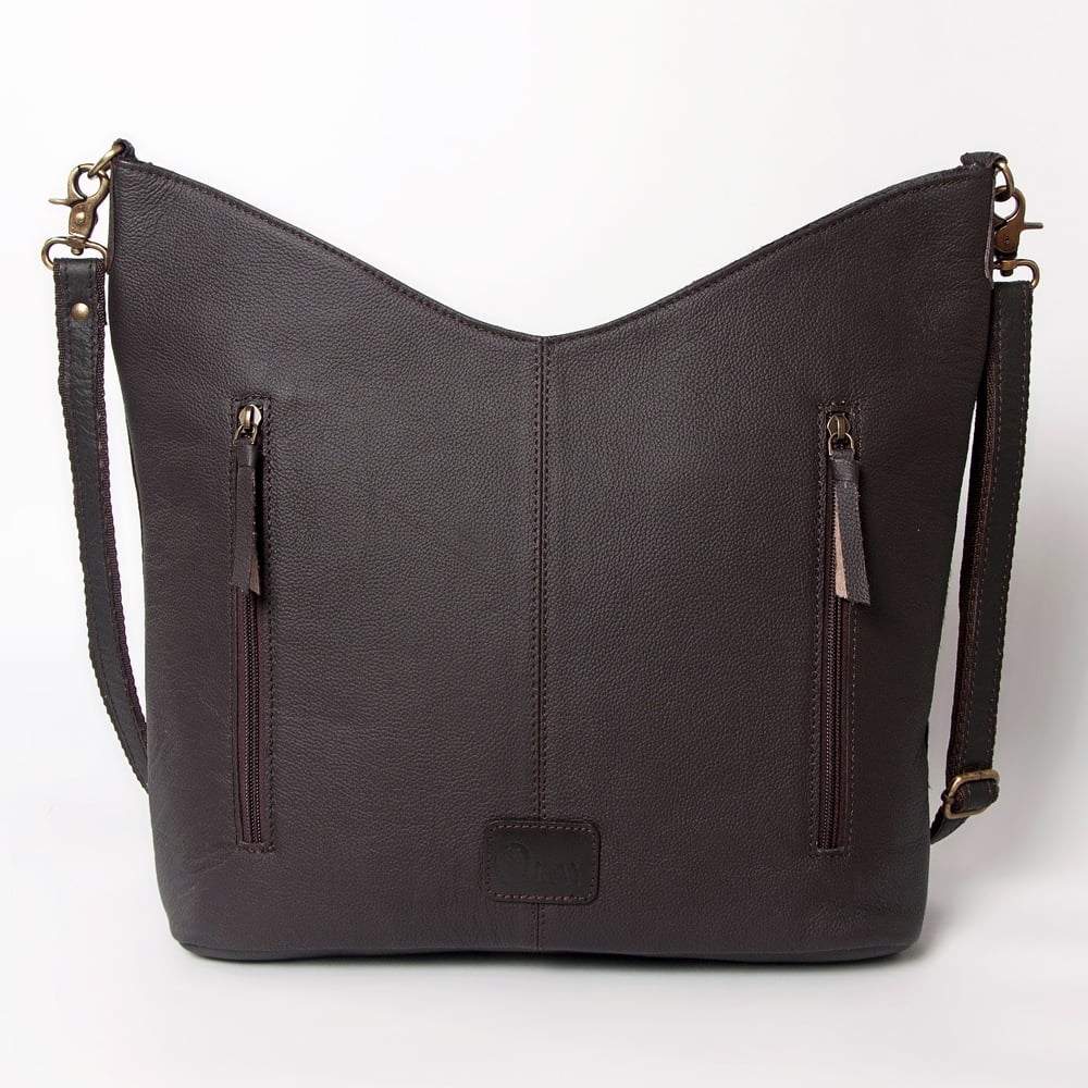 KB OHLAY KBA122 HOBO Hand Tooled Hair-on Genuine Leather women bag western handbag purse