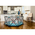 Regalo My Play® Portable Play Yard Indoor and Outdoor, Teal, 8-Panel, Portable, Unisex