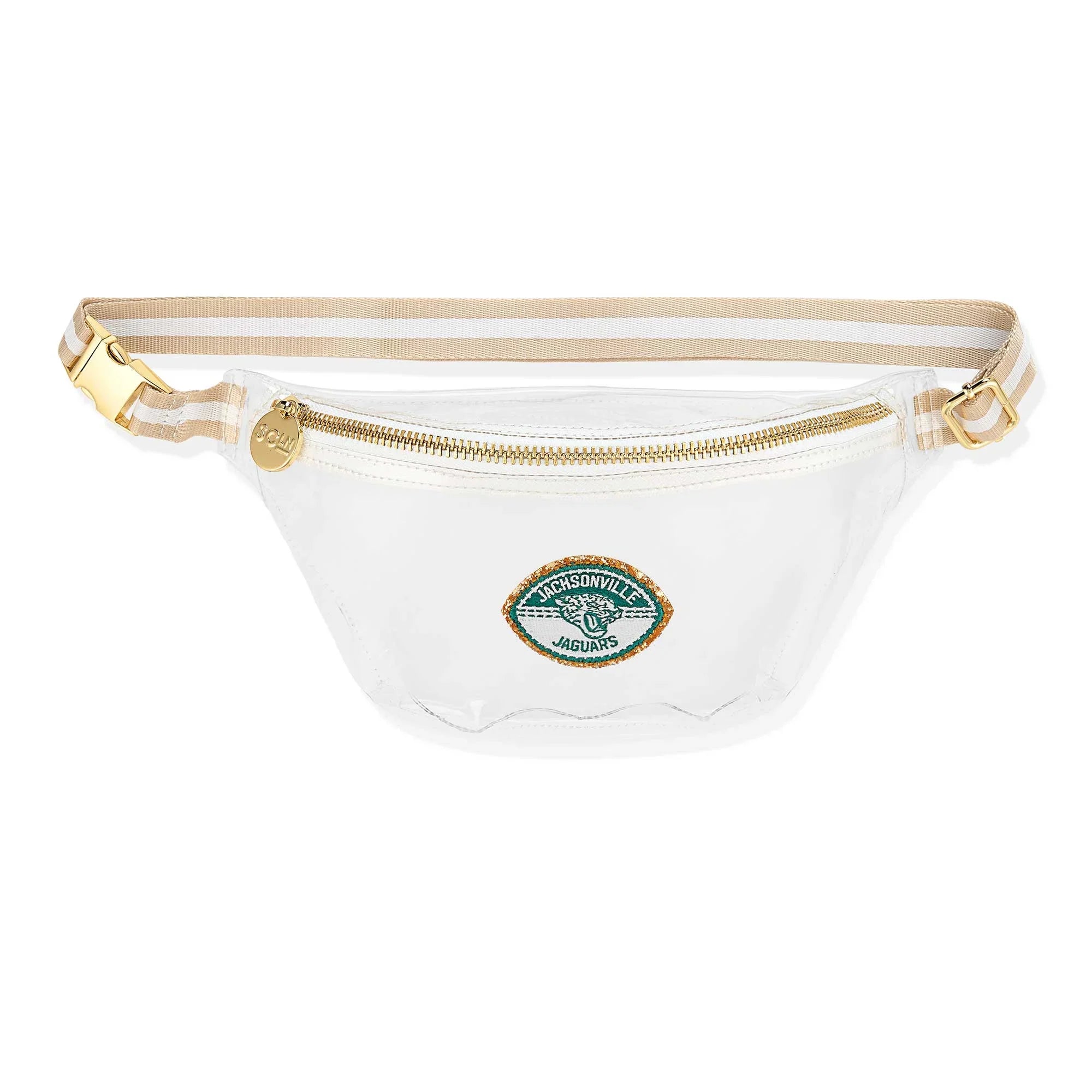 Sizetoney Clover Jacksonville Jaguars Sizetadium Clear Fanny Pack