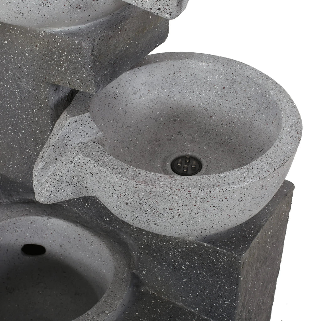 Christopher Knight Home Catoosa Outdoor Modern 3 Tier Fountain by