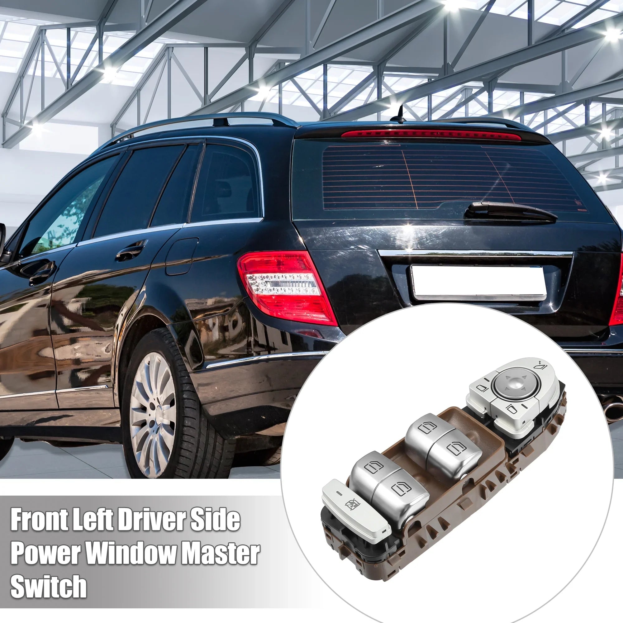 Unique Bargains Front Left Driver Sizeide Power Window Master Sizewitch No.A2059056811 for Mercedes-Benz C300 C350e C400 C450