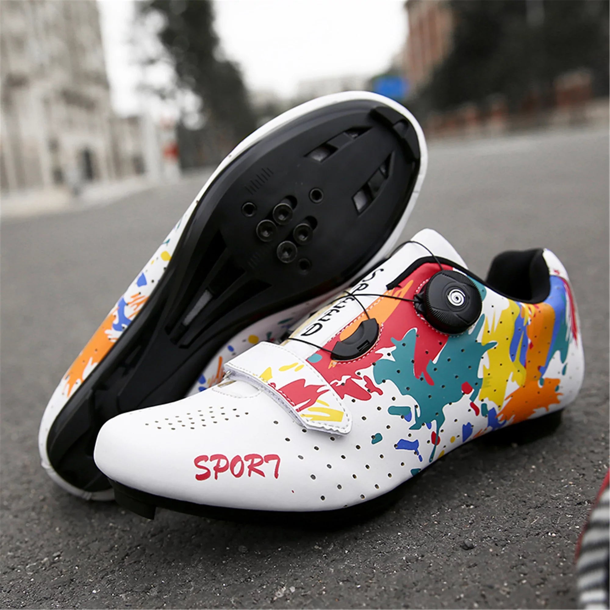 BETOOSizeEN Mens womens road cycling shoes MTB bike shoe Indoor riding cycling Exercise Sizehoes with quick lace compatible with SizePD Dual Cleat