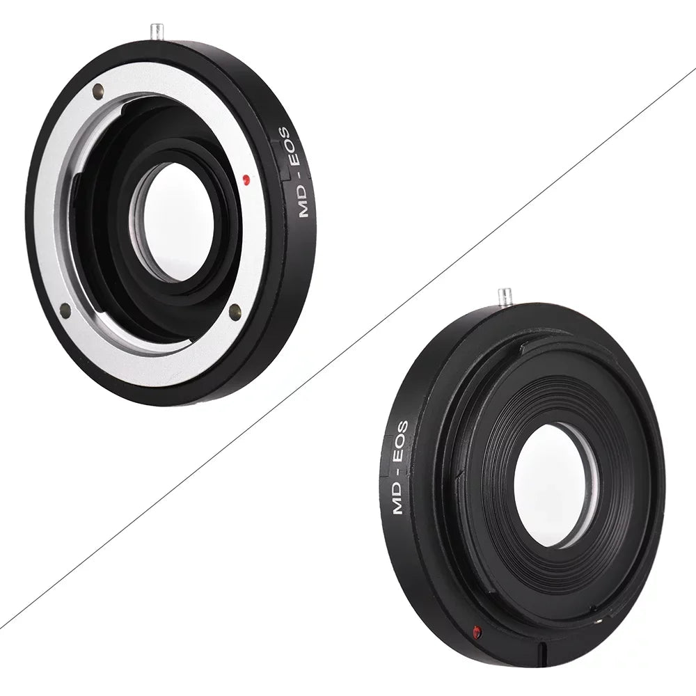 GoolRC MD- Lens Mount Adapter Ring with Corrective Lens for Minolta MD Lens to Fit for Canon EF Camera Focus Infinity