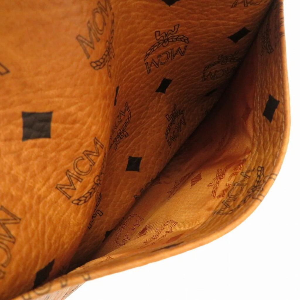 MCM Visetos Brown Canvas Tote Bag (Pre-Owned)