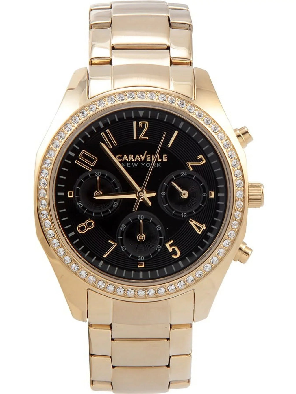 Caravelle New York Women's 44L116 Analog Display Japanese Quartz Yellow Watch
