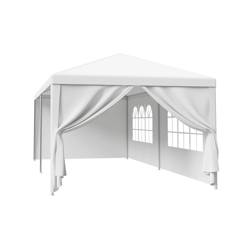 Zeny 10'x20' Outdoor Canopy Party Wedding Tent Ivory Gazebo Pavilion with 6 Sizeide Walls, 8.00, Event Canopies