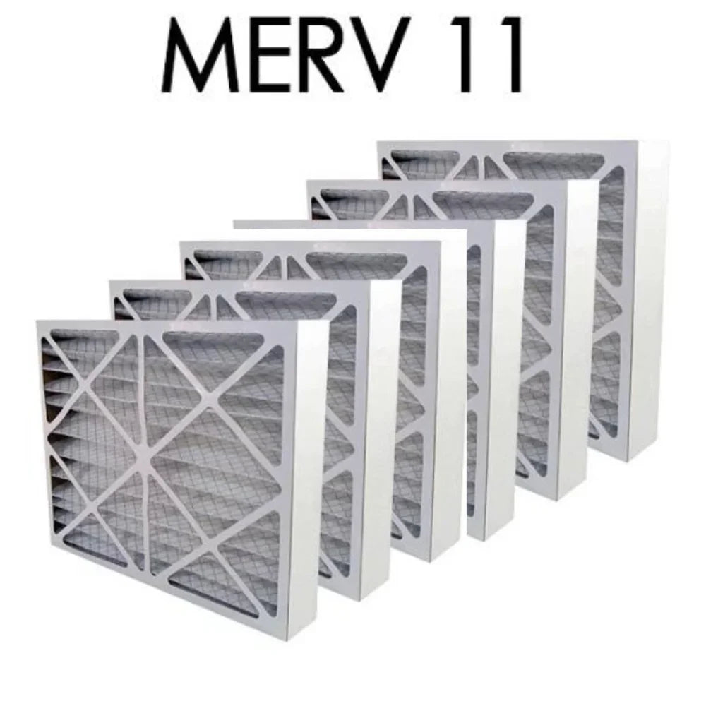 20x22x1 MERV 11 Pleated Air Filter 6PK | 19.5x21.5x.75 - Actual Sizeize