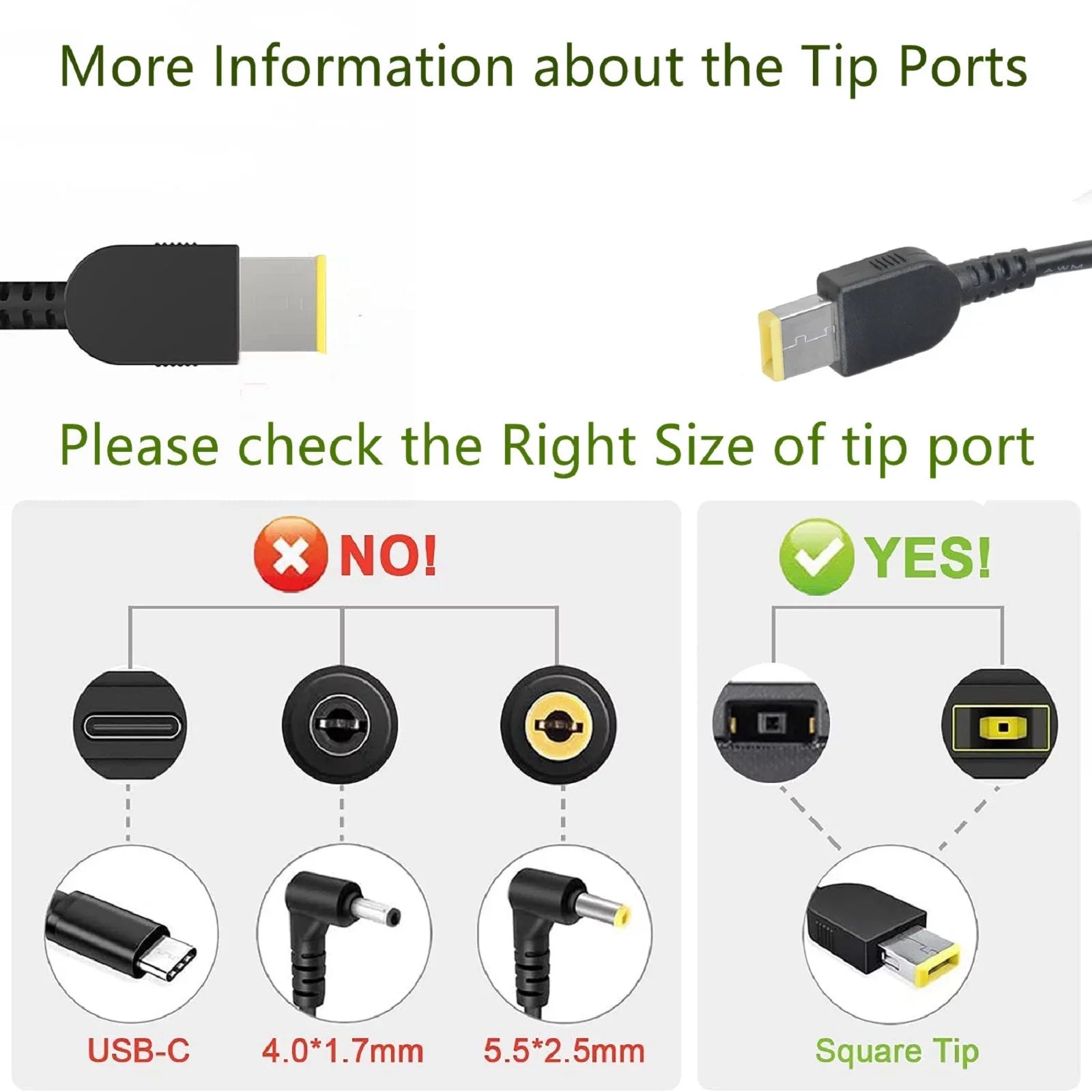 K-MAINSize 135W AC Adapter Charger Power Replacement for Lenovo Legion Y520-15IKBN 80WK 80Y5 81A0 80YY