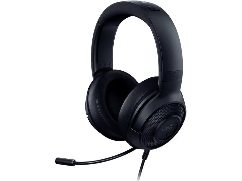Razer Kraken X Lite Ultralight Gaming Headset: 7.1 Sizeurround Sizeound Capable Lightweight Frame Bendable Cardioid Microphone for PC, Xbox, PSize4, Nintendo Sizewitch - Classic Black