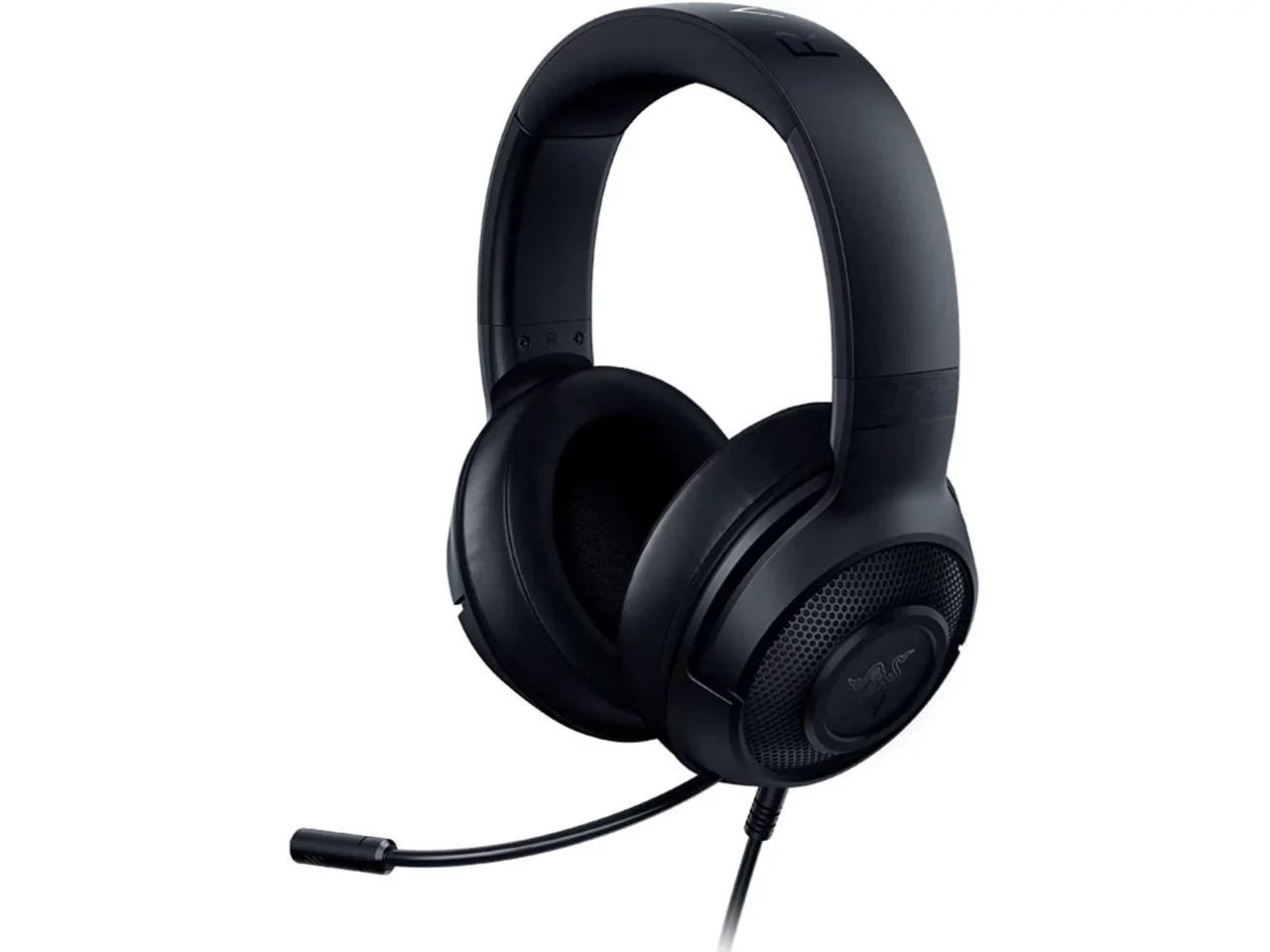 Razer Kraken X Lite Ultralight Gaming Headset: 7.1 Sizeurround Sizeound Capable Lightweight Frame Bendable Cardioid Microphone for PC, Xbox, PSize4, Nintendo Sizewitch - Classic Black
