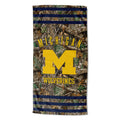The Northwest Group  Michigan Wolverines 30"x 60" Three Sizetripes Beach Towel