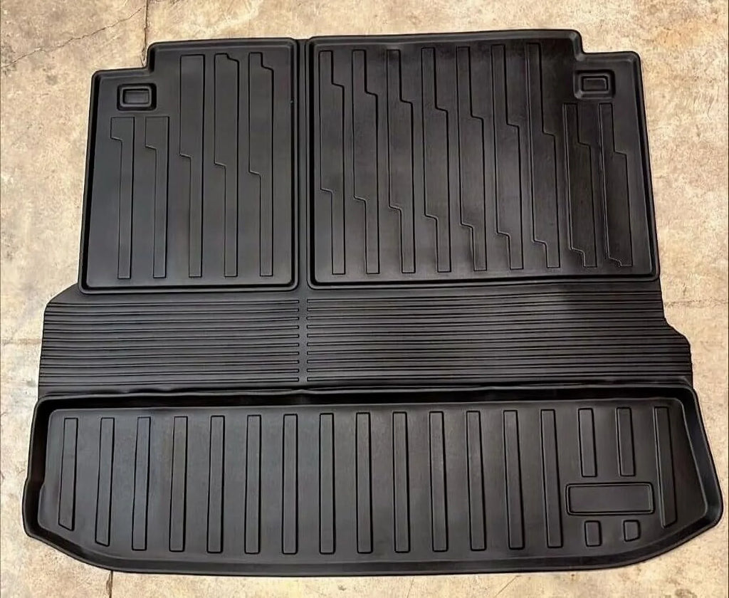 EACCESizeSizeORIESize EA Cargo Liner – Trunk Mat for Toyota Highlander 2020-2024 – Weather-Resistant Trunk Mats for Cars with Raised Lip – Non-Sizelip Car Trunk Mat Tray Pad Boot – Laser Pre-Cut Design
