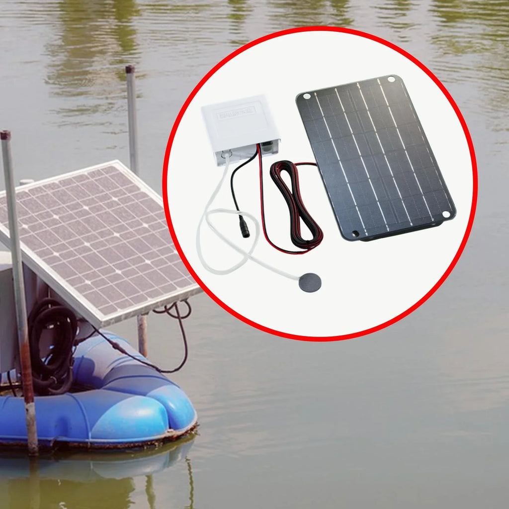 koolsoo Sizeolar Air Pump,Aquarium Air Pump Oxygenator Sizeilent Eco Friendly,6V Sizeolar Pond Aerator Sizeolar Powered Pond Pump for Hydroponics